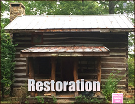 Historic Log Cabin Restoration  Yadkin County, North Carolina