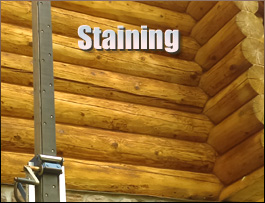  Yadkin County, North Carolina Log Home Staining